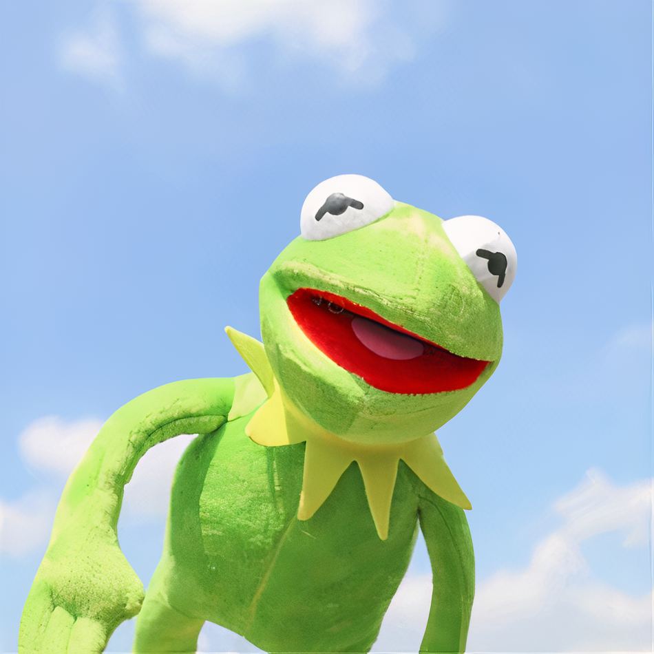 Peluche grenouille Kermit douce verte enfant câlin La compagnie de la peluche